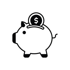 Piggy Bank vector icon