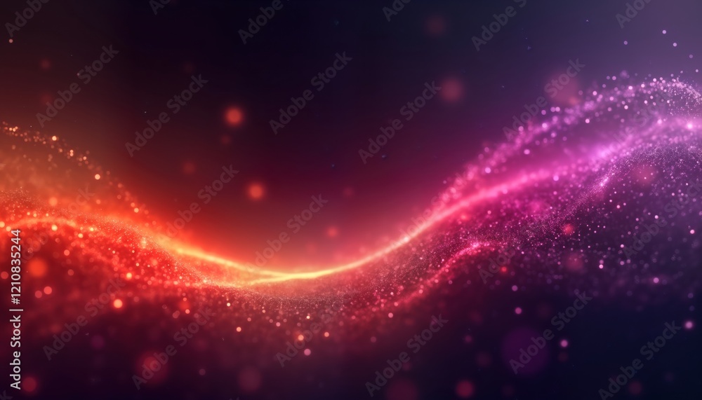 Poster abstract vibrant design with glowing gradient wave. colorful flowing wave design. orange purple colo