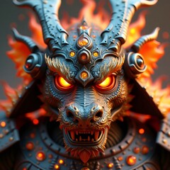 Fototapeta premium Emblazoned in Fiery Majesty