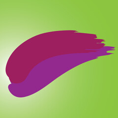  Abstract Red Brush Stroke on Orange Background