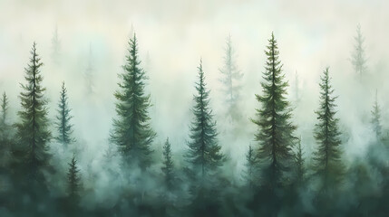 Fototapeta premium pine mist whisper