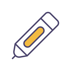 Pencil icon education vector