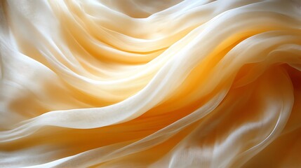 Obraz premium Elegant Draped Fabric in Warm Golden Hues