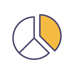 Diagram icon education vector