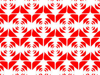 Abstract rose-like pattern. Simple geometric motif. Background, seamless pattern, wrapping paper, clothing prints, fabric patterns, wallpaper, carpet, covering