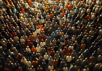 Obraz premium People crowd team symbol icons