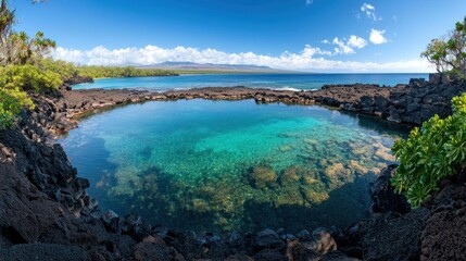 Fototapeta premium Serene Ocean Pool