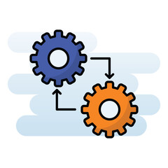 Management vector icon