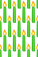 Burning candle pattern