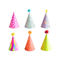 Colorful Party Hats Festive Celebration