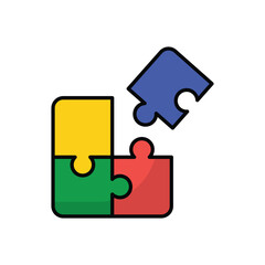 Puzzle vector icon