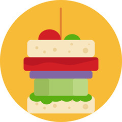 This sandwich offers a light, vegetarian option with crisp veggies and tangy chutneys, giving a perfect balance of flavors and textures in every bite.