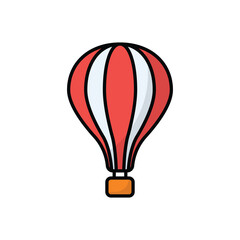 Obraz premium Hot Air Ballon vector icon