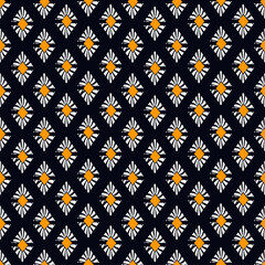 Paint brush rhombuses ornament. Seamless lozenges pattern. Hand drawn diamonds backdrop. Tiles wallpaper. Ethnic motif. Geometric background. Digital paper. Geometrical textile print. Vector work