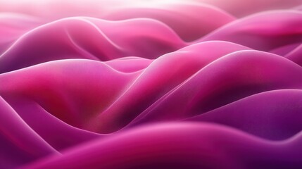Obraz premium Abstract waves of soft pink fabric create a serene, flowing texture.