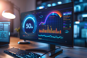 Demonstration of High-Speed 600 MB Internet Connection via Speed Test Results