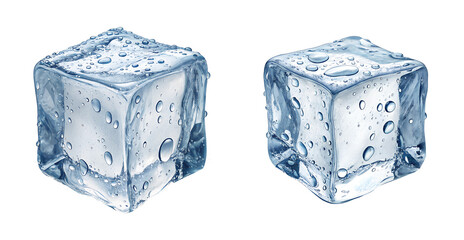 Obraz premium ice cube isolated on white background