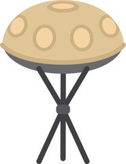 Stainless Handpan Hang Drum with stand.