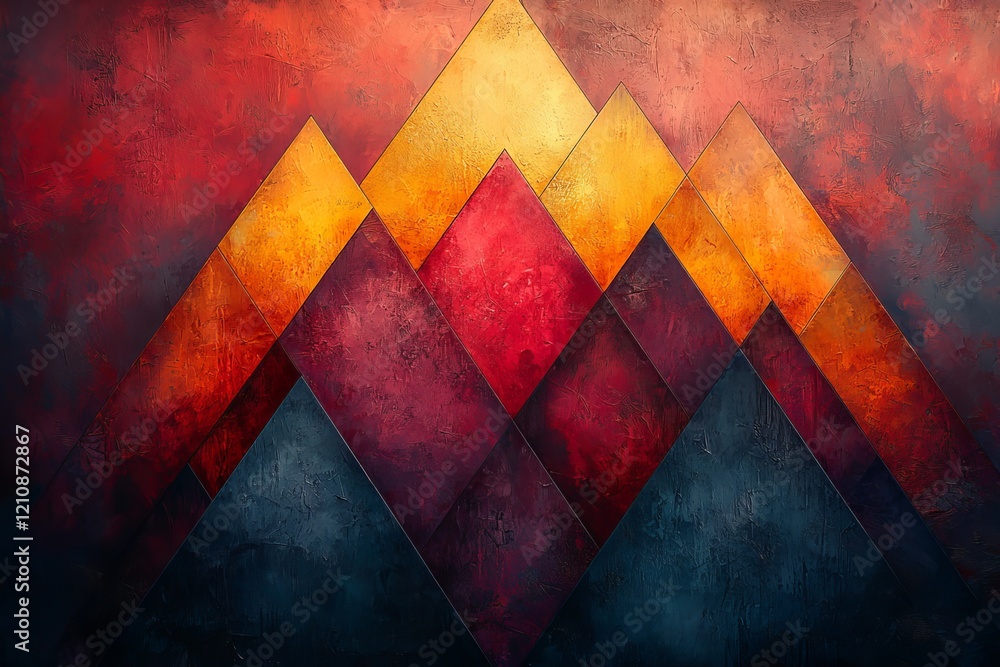 Poster dance of colors: a vibrant abstract symphony of dynamic shapes and bold hues creating a visual maste