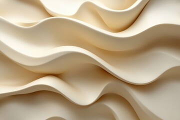 Obraz premium Abstract wavy texture in soft beige tones, emphasizing fluidity and design.