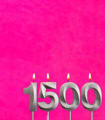 Candle number 1500 - Number of followers or likes