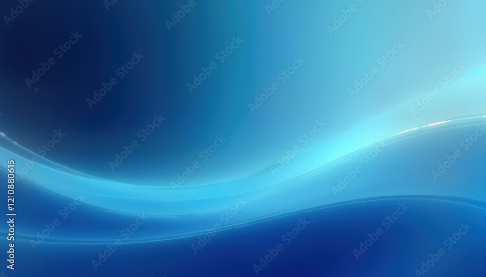 Poster abstract gradient blue background with smooth light blue lines. modern design with soft colors. blur