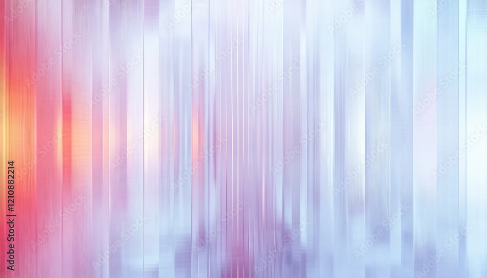 Aufkleber minimalist abstract design with vertical lines in soft pastel colors and gentle ambient lighting