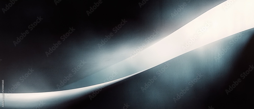 Aufkleber monochrome black white abstract gradient background texture design with grainy noise and soft blurre