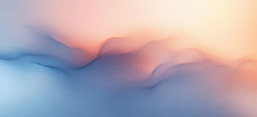 Soft Blue Peach Gradient Abstract Background Dreamy Ethereal Design