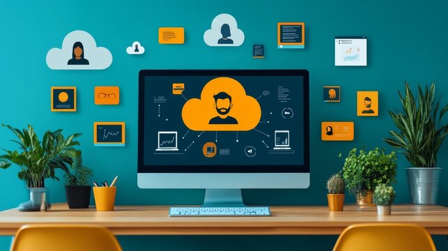 "Collaborative Virtual Team Using Cloud-Based Platform for Remote Work and Digital Communication"