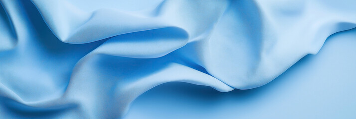 Obraz premium Abstract Blue silk Background with Intricate Folds and Texture