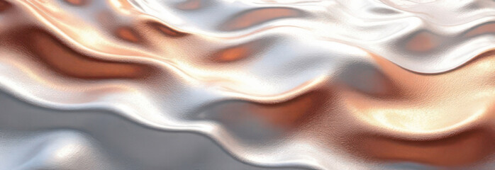 Fototapeta premium Abstract Metallic Fluid Art