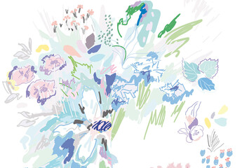 Artistic Floral Poster Layout