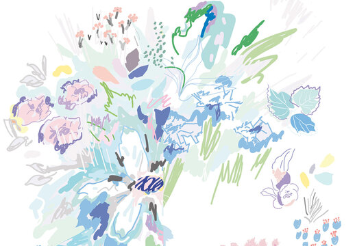 Artistic Floral Poster Layout