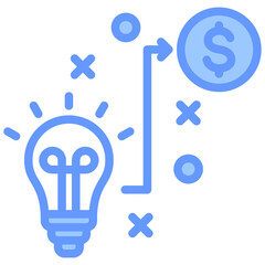 Strategic Planning Blue Icon