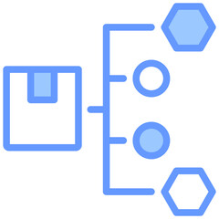 Distribution Channel Blue Icon
