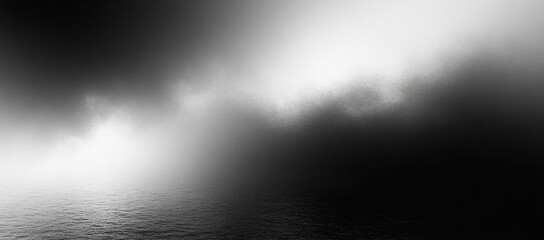 Monochrome Abstract Minimalism Soft Gradients High Contrast Gentle Lighting Textured Banner Poster Design