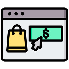 E-Commerce Outline Color Icon