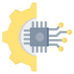 Digital Transformation Flat Icon
