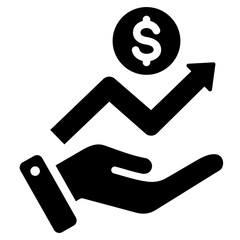 Growth Glyph Icon