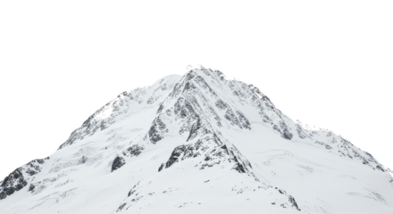 PNG, snow-covered mountain, winter mountain, snowy peak, mountain with snow