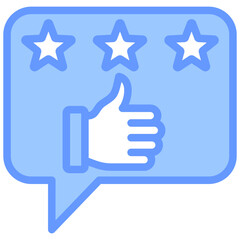 Satisfaction Blue Icon