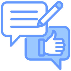 Feedback Blue Icon
