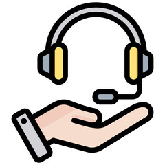 Assistance Outline Color Icon