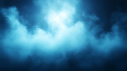 Obraz premium Abstract Blue Smoke Clouds Background Image