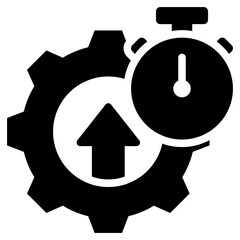 Efficiency Glyph Icon