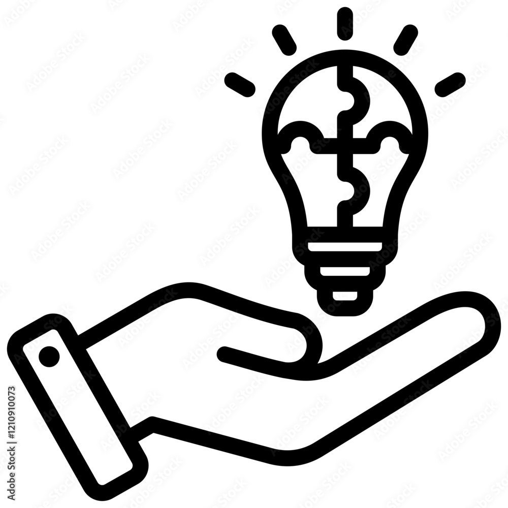 Poster Problem Solving Outline Icon