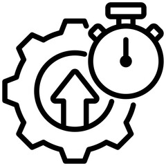 Efficiency Outline Icon