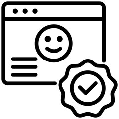 User Friendly Outline Icon
