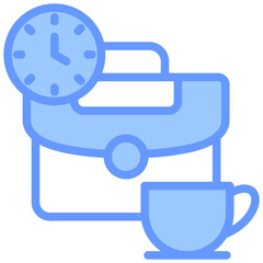 Work Flexibility Blue Icon